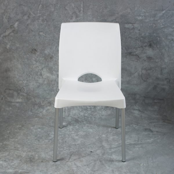 Silla Pvc Apilable c/ Patas Aluminio - Imagen 5