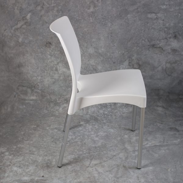 Silla Pvc Apilable c/ Patas Aluminio - Imagen 6