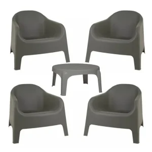 Juego 4 Sillones Skarpo + Mesa Puket