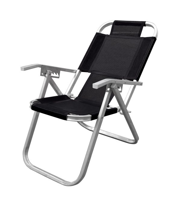Reposera Gran Ipanema Asiento Extra Alto Negra