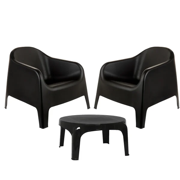 Juego 2 Sillones Skarpo + Mesa Puket Blanco - diferentes colores - Imagen 3