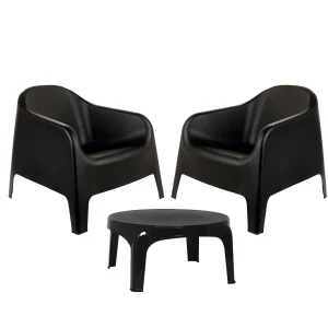 Juego 2 Sillones Skarpo + Mesa Puket Blanco - diferentes colores