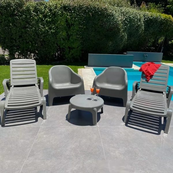 Set 2 Reposeras + 2 Sillones Skarpo + Mesa - Diferentes colores - Imagen 2