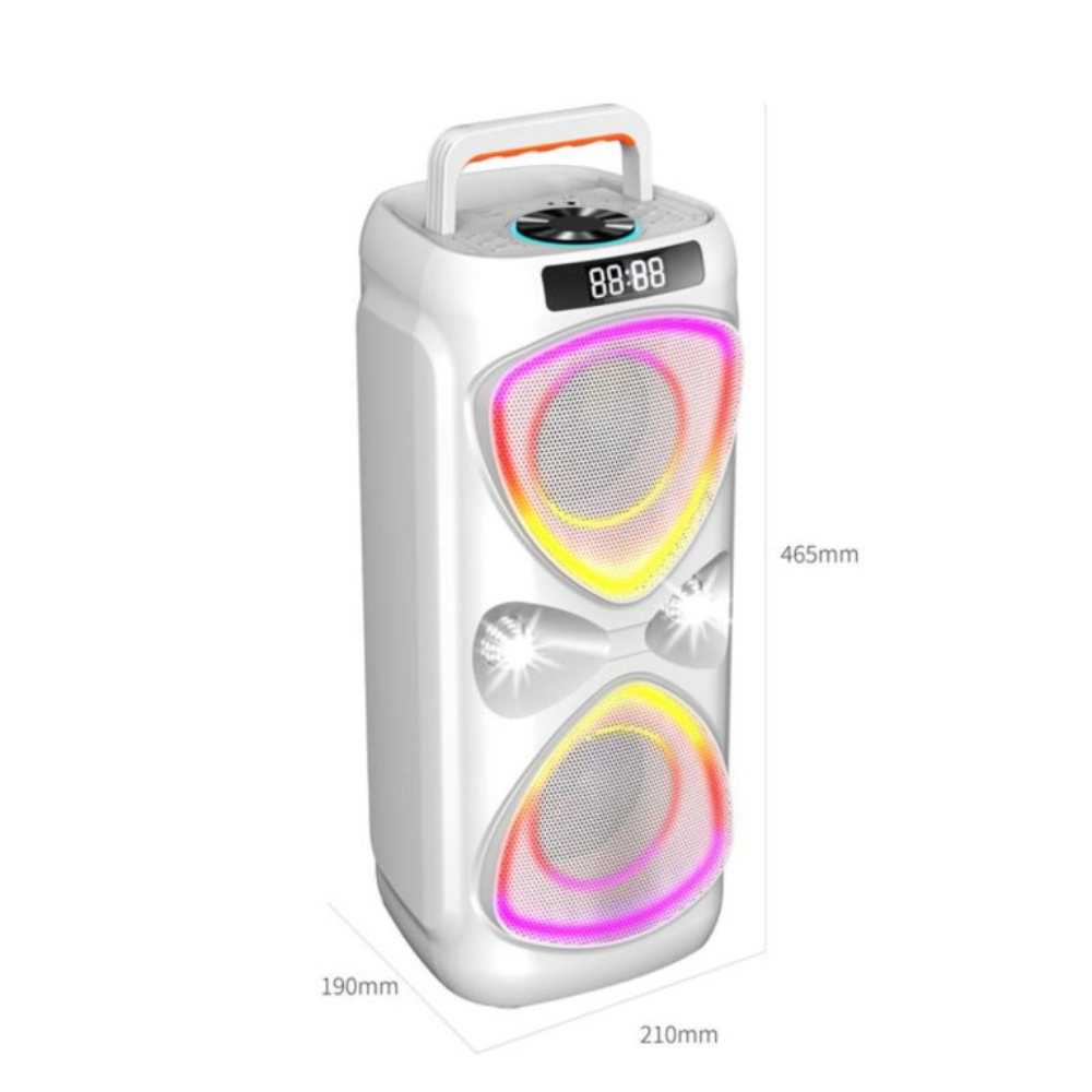 Parlante Portátil Bluetooth 5.0 LED 20W Sonido FM USB TWS - Imagen 3
